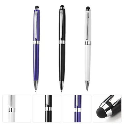  3 Pcs Ipad Capacitive Pen Stylus Metal Crystal Pens Touch Screen Device • £13.99