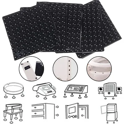 £4.88 • Buy 100PCS BLACK SMALL RUBBER FEET BUMPONS Self Adhesive Sticky Pads Dots STOPPERS