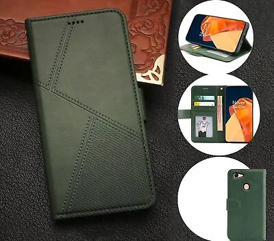 $6.95 • Buy Oppo A73 A75 F5 Pu Leather Wallet Case Embossed Dot Pattern