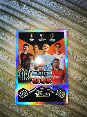 Topps Match Attax 2023/24 Heritage Title Limited Edition 100 Le3 • £0.99