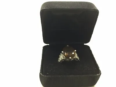 Victoria Wieck Sterling Silver Smokey Quartz Gemstone Ring • $24.99