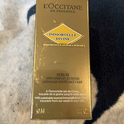 L'Occitane Immortelle Divine Serum Advance Youth Face Care 1oz/ 30ml Sealed Box • $90