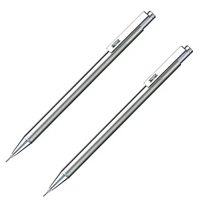 2PCS Zebra Mini Mechanical Pencil TS-3 0.5mm Silver (TS-3) • $18.99