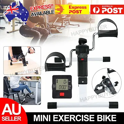 Pedal Mini Exercise Bike Exerciser Folding Trainer Home Gym Pedal Cycle Machine • $36.95