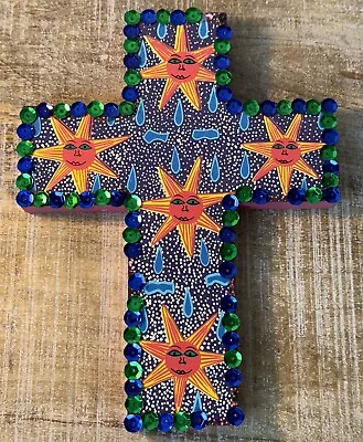 Handmade Folk Art Cross Mexico • $25