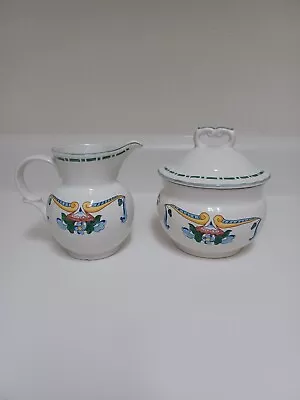 Mikasa Country Classics  Sugar Bowl & Creamer Set  Brindisi Pattern  • $18