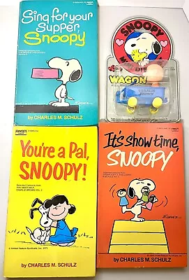 VTG Peanuts Snoopy Books Charlie Brown Die Cast Lot By Charles M Schulz • $18