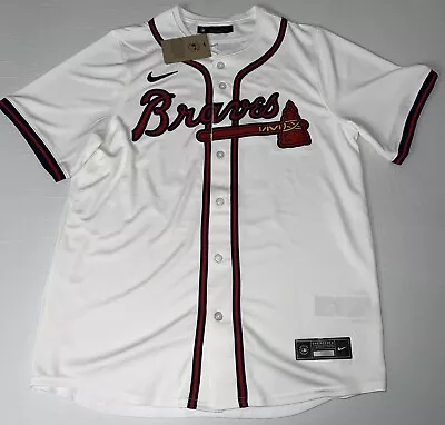 NEW Large MLB Authentic Nike Limited Ronald Acuña JR Atlanta Braves Jersey • $85