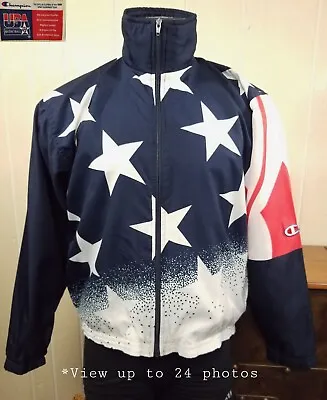 Vintage 1996 Olympics Champion USA Basketball Dream Team Activewear Jacket Sz M • $37.99