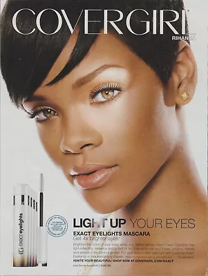2009 Covergirl Mascara Makeup - Featuring Singer Rihanna - Print Ad Photo • £9.30