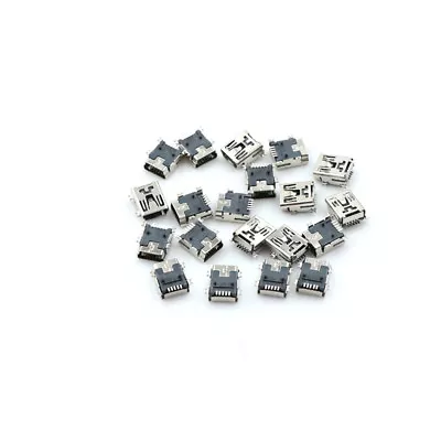 20 Pcs Mini USB Type B Female Port 5-Pin 180 Degree SMD SMT PCB Jack TMPBUK.OZ • $1.97