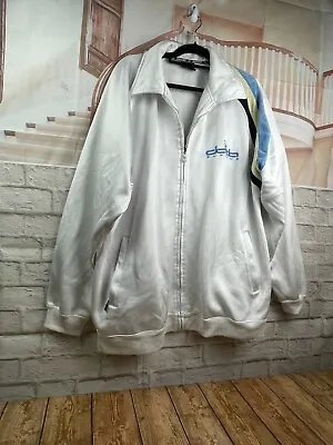 DADA SUPREME Vintage Zip Up Jacket Sweater XL White Blue • $35.35