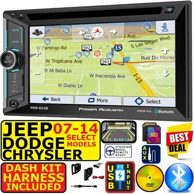 07 &up Chrysler Jeep Dodge Navigation Usb Bluetooth Cd/dvd Car Radio Stereo Pkg • $279.99