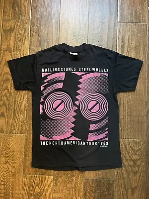 VTG Single Stitch 1989 Rolling Stones Steel Wheels North American Tour M Mint • $35