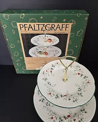 PFALTZGRAFF  Winterberry 2 Tier Server Excellent Condition W/Original Packaging  • $17.99