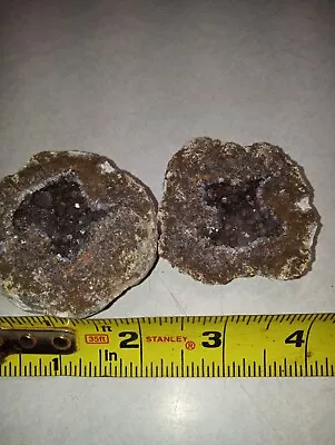 2.25  Choya Coconut GEODE Smoky  Quartz  Calcite Hematite Amethyst   #1 • $22.50