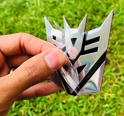 2PCS ALUMINUM Transformers Autobots Decepticon Car Sticker Decals Emblem Decor • $11.99