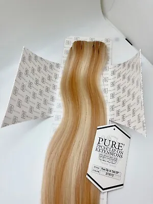 20 Inch 100%Human Hair Clip On European Remy 7piece Hair Extensions GoldenBlonde • $94.99