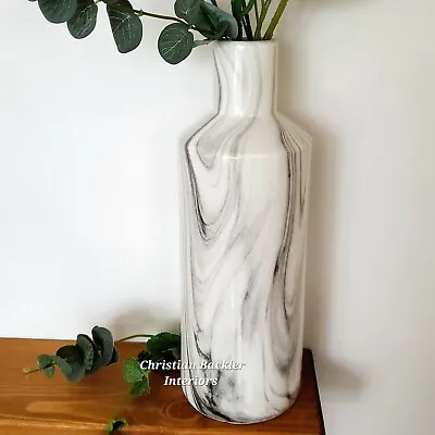 Marbled Ceramic Vase Contemporary Ornament Decor 37 Cm Tall Gift 🎁  • £34.99