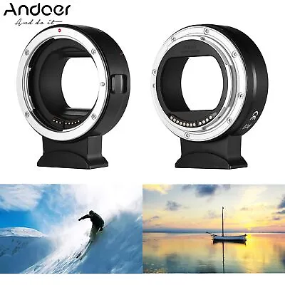 Andoer Adapter Ring For Canon EF EF-S Lens To Canon EOS R RF Mount Cameras J6A2 • £30.99