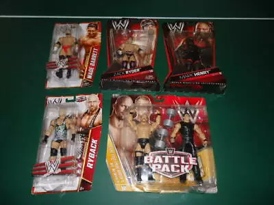 5 NEW In Package WWE Figure Lot *Steve Austin Vince McMahon Zack Ryder ++++ • $120