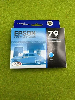 Genuine Epson 79 High Capacity Cyan Ink Cartridge New Expired 2016 Retail Box • $14.99