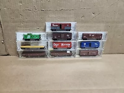 Micro Trains N Scale Assorted Freight Cars Lot Of 10 Pieces Boxcars Gondolas  • $0.99