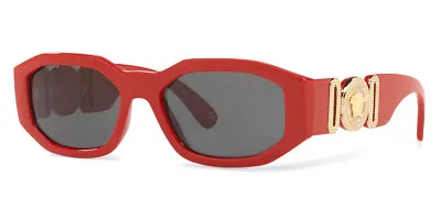 $349.95 • Buy NEW Genuine VERSACE Medusa Biggie Icon Red Geometric Sunglasses VE 4361 533087 