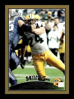 09 Topps AARON KAMPMAN Rare GOLD BORDER PARALLEL #/2009 Green Bay Packers #277 • $2.99