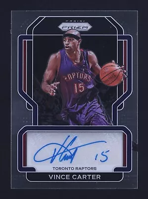 2021-22 Panini Prizm Vince Carter Signatures Auto Signed Autographed Raptors • $99.99