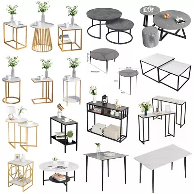 $75.91 • Buy AU Pro Marble Dinning/ Coffee Table Side Tables Hallway Console Table Furniture