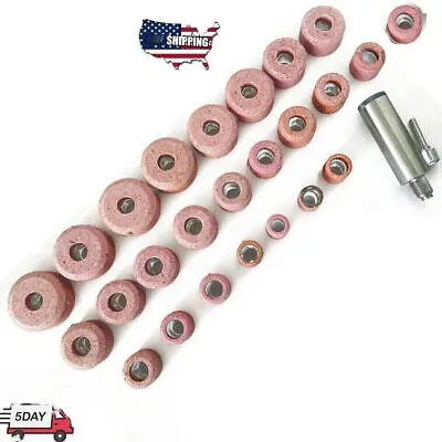 Valve Seat Grinding Stones 25pcs For Black & Decker Stones + Holder 9/16 Thread • £67.46