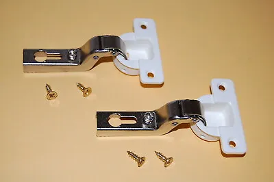 2 Mini Euro 26mm Concealed Inset Self Closing Hinges: Kitchen Cupboard Wardrobe • $4.89