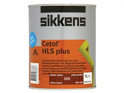 £39.73 • Buy Sikkens Cetol HLS Plus Translucent Woodstain Dark Oak 1 Litre SIKCHLSPDO1L