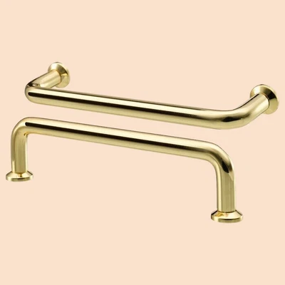 Ikea BAGGANAS Cabinet Wardrobe Door Handle Brass-colour 143 Mm 003.384.07 • £17