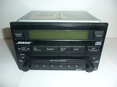 ✅2005 2006 2007 Nissan Pathfinder Am Fm 6 Disc Bose Radio Stereo Oem 28185-EA420 • $49.90