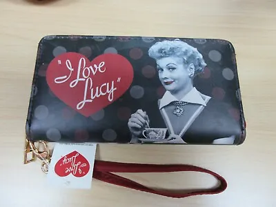 I Love Lucy Collectible Black Red And White Wristlet Wallet  Licensed  New  • $21
