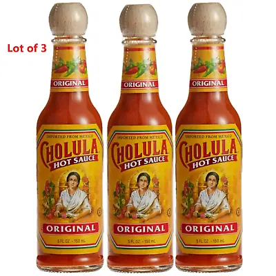 3x Cholula Original Hot Sauce 5oz (Best By 05/30/24) • $9.99