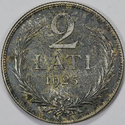 1925 Latvia 2 Lati (Toned) • $19