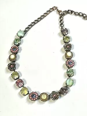 Signed Mariana Multicolored Swarovski Crystals Gemstone Necklace • $195