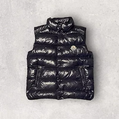 MONCLER Ghany Gilet Vest Size 10 Women’s S/XS Luxury Full Zip Goose Down Rare • $195