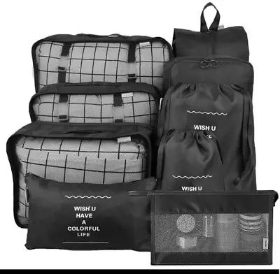HOMLYNN 9Pcs Packing Cubes For Suitcase Multifunction Waterproof Travel Organiz • $24.49