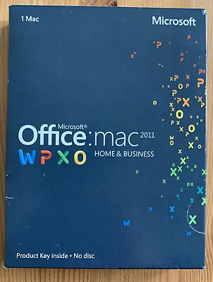 £33 • Buy Microsoft Office Mac 2011 Software Home And Business Key