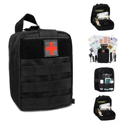 Tactical First Aid Kit Survival Molle Military Medical Bag Utility EMT Pouch 1X • $10.99