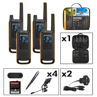 Motorola T82 Extreme Two Way Radio Walkie Talkie Rugged 10km • £144.99