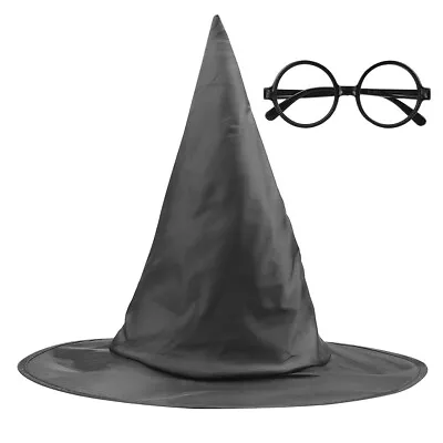 Magic Wizard Witch Harry Potter Peaked Hat GlassesCostume Party Cosplay Props • $5.99