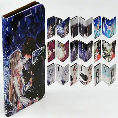 $13.98 • Buy For Sony Xperia Series - Anime Manga Print Theme Wallet Mobile Phone Case Cover