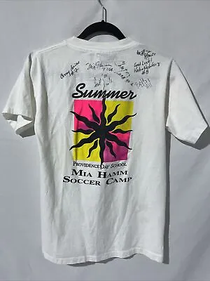 Mia Hamm Autographed Vintage Shirt Soccer Camp T-shirt  • $69.99