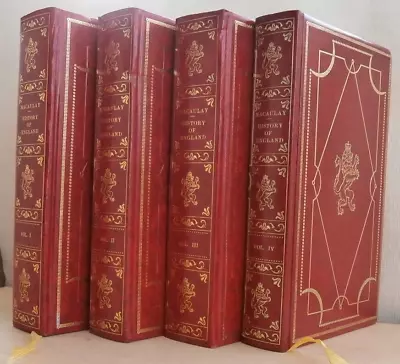 History Of England By Lord Macaulay Heron Books Complete Set Volume 1-4 Vintage • £12.50