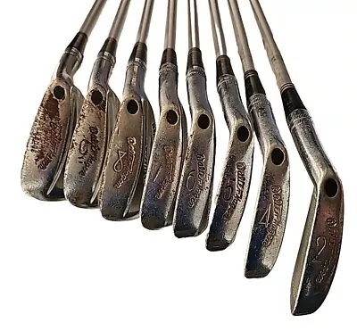 Vtg Walter Hagen HAIG ULTRA (WH385) Irons 2456789PW Stiff Flex RH Golf • $44